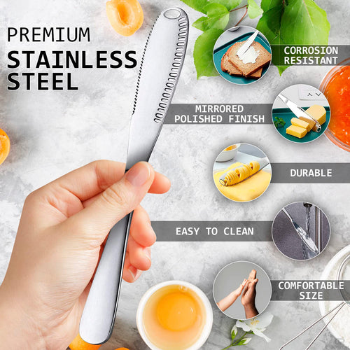 3-in-1 Stainless Steel Butter & Garlic Tool – Perfect Spread Without Mess