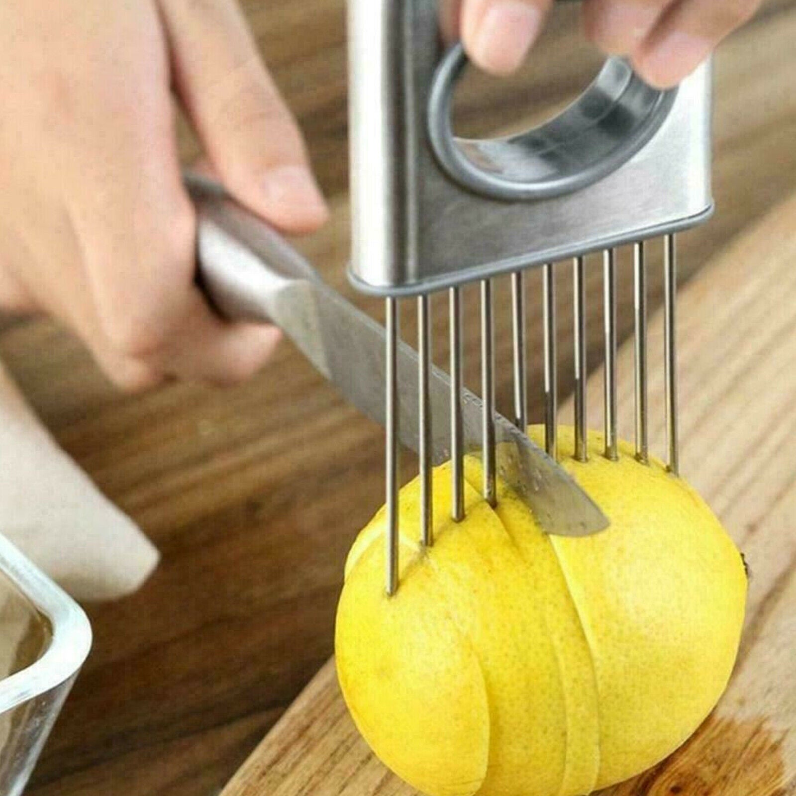 Onion Holder Slicer-Stainless steel kitchen Tool