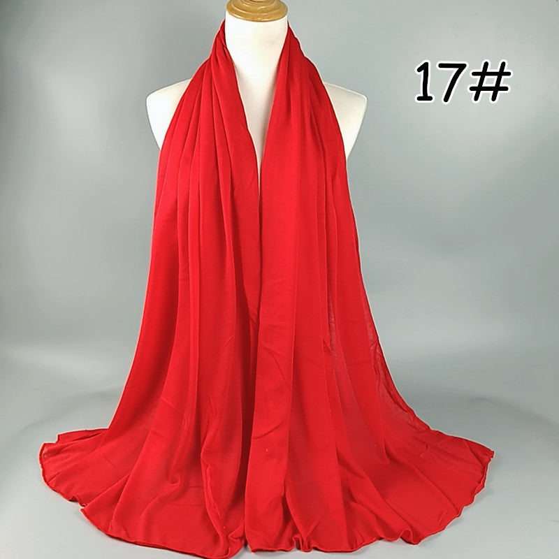 Elegant Chiffon Hijab Scarf