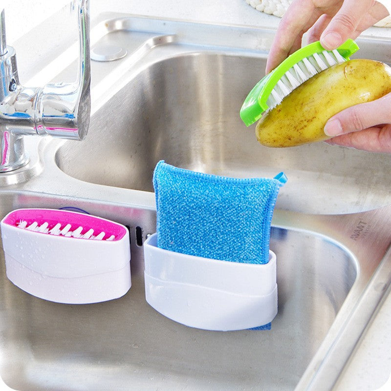 Multi-Function Kitchen Cleaning Brush with Suction Cup