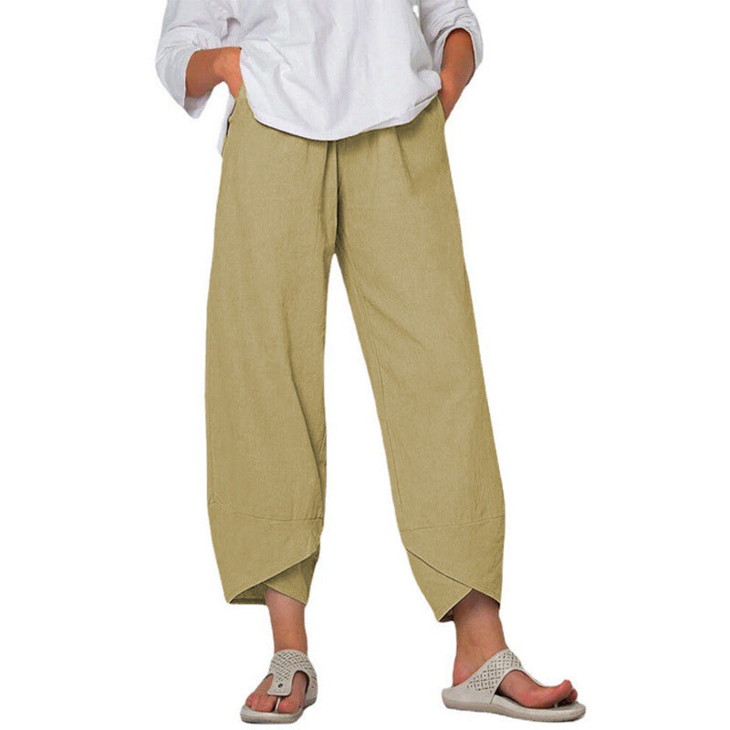 High Waist Wide Leg Casual Trousers for Women