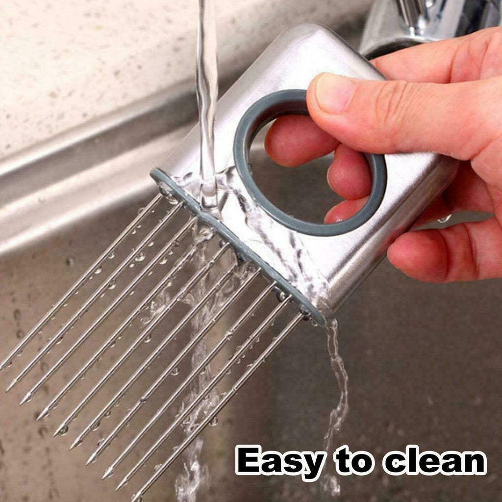 Onion Holder Slicer-Stainless steel kitchen Tool