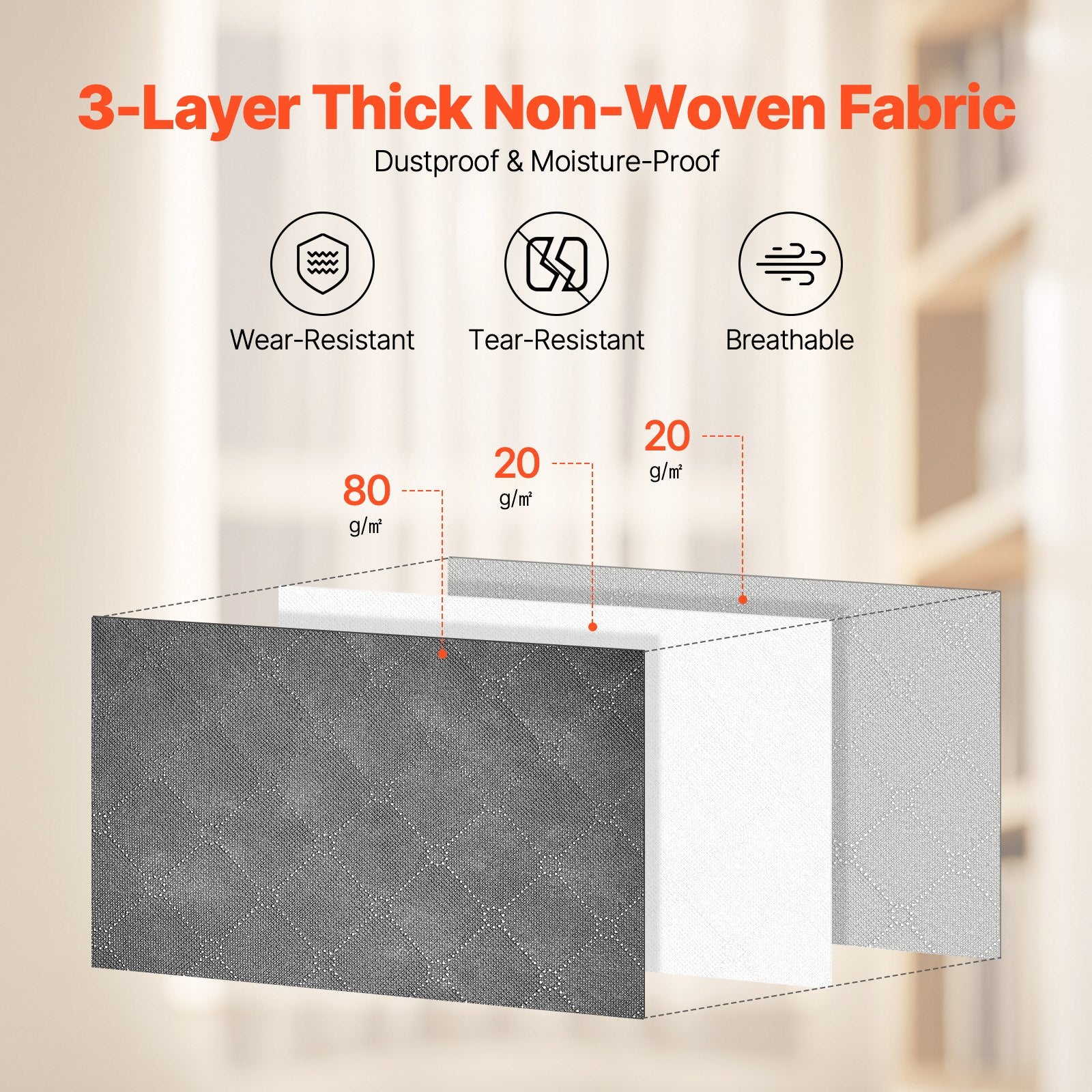 90L Large Storage Bags- Clothes Organizer(6 pack)