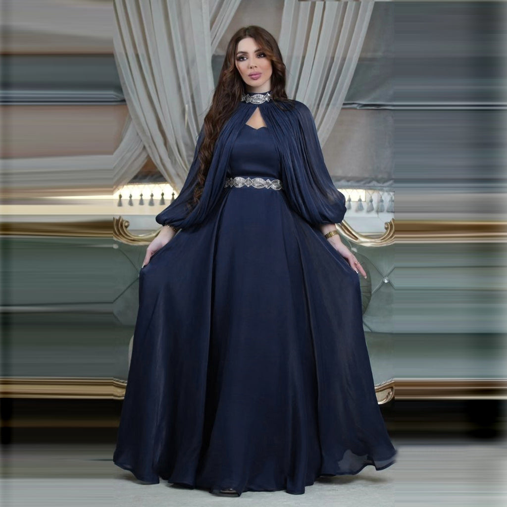 Luxury Satin Belted Abaya – Elegant Abayas