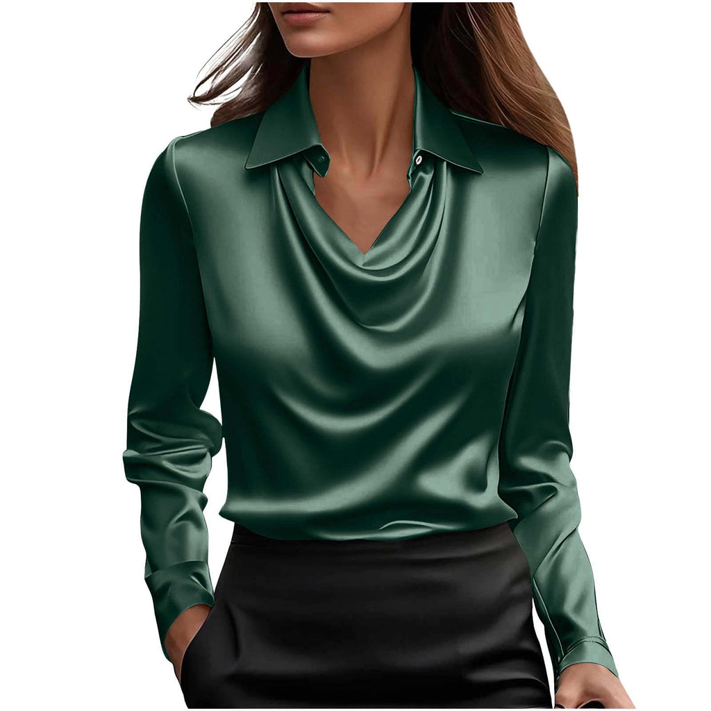Elegant Satin Blouse – Modest Premium Top for Women ✨