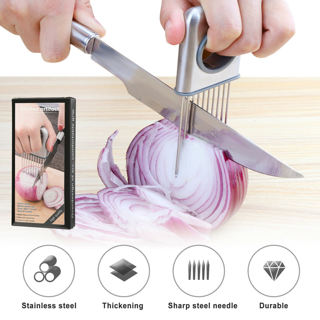 Onion Holder Slicer-Stainless steel kitchen Tool
