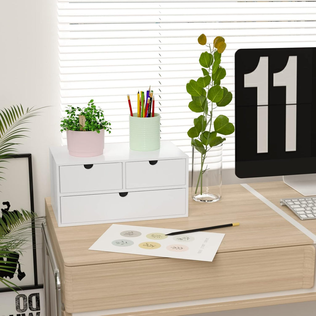 White Bamboo Storage Drawer – Multi-Purpose Organizer