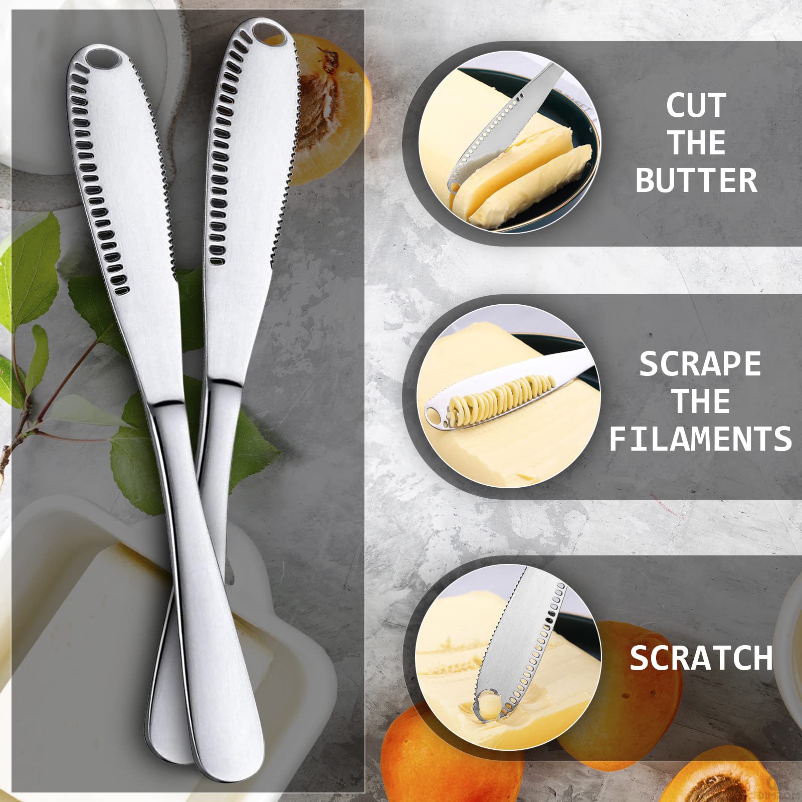 3-in-1 Stainless Steel Butter & Garlic Tool – Perfect Spread Without Mess
