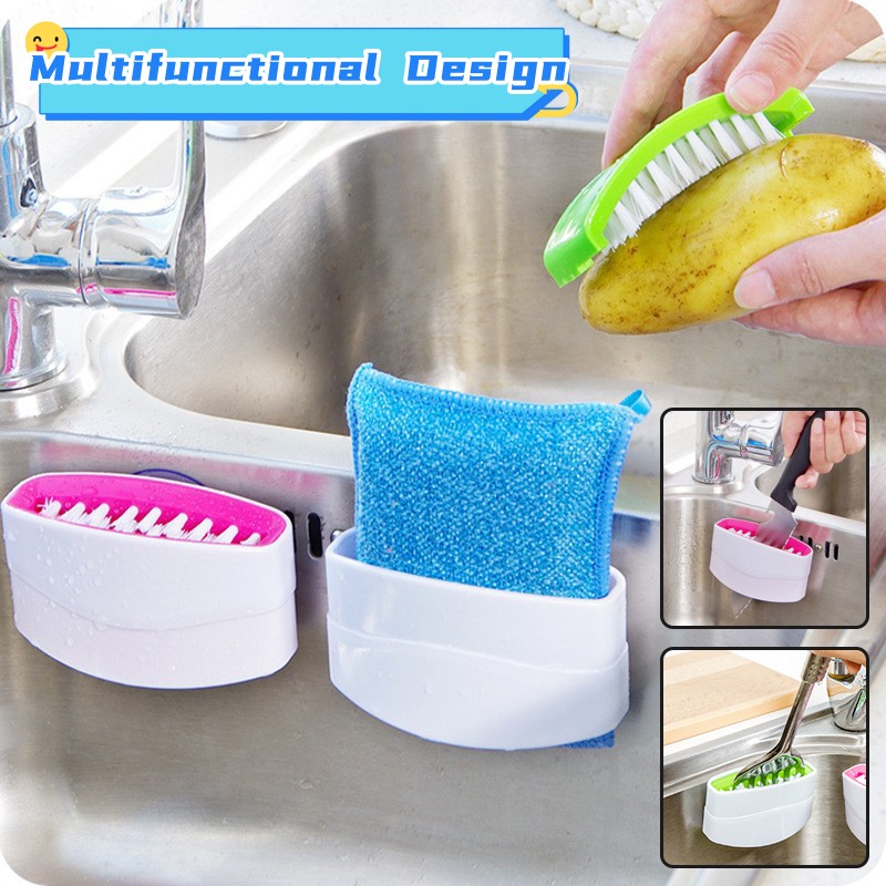 Multi-Function Kitchen Cleaning Brush with Suction Cup