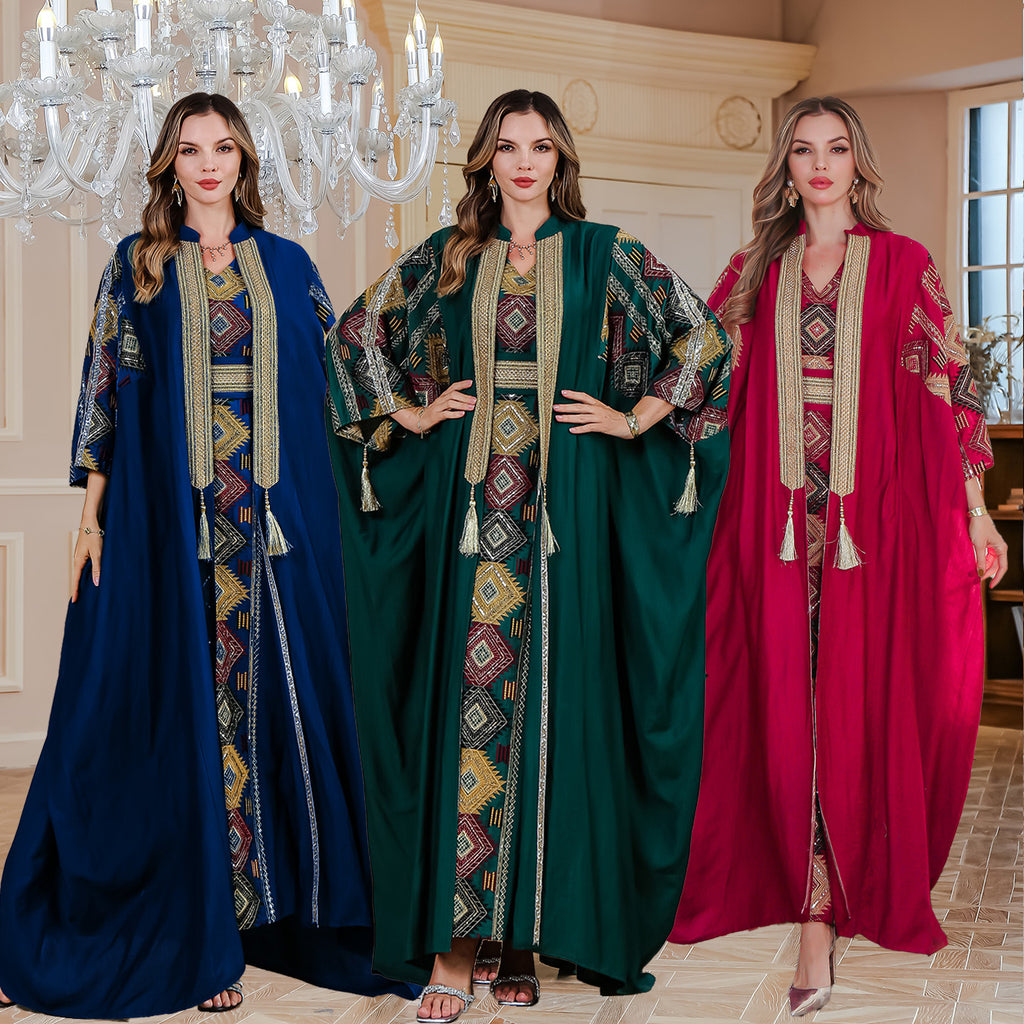 Elegant Embroidered Long Dress – Premium Party Wear ✨